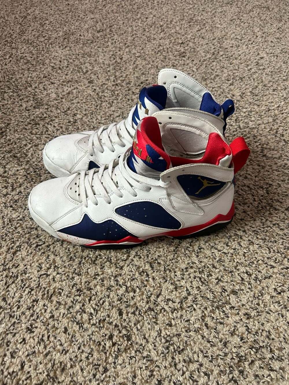 Jordan Air Jordan 7 Retro Tinker Alternate Size 11 White Blue Red